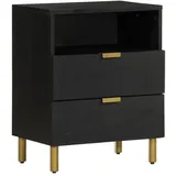 vidaXL Nachtschrank 50 x 33 x 62 cm Schwarz