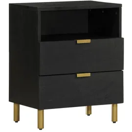 vidaXL Nachtschrank 50 x 33 x 62 cm Schwarz