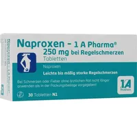 1 A Pharma Naproxen-1A Pharma 250 mg b.Regelschmerzen Tabl. 30 St