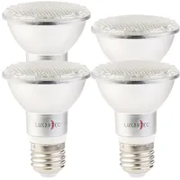 Lunartec LED-Pflanzenlampe mit 48 LEDs, 50 Lumen, E27: 4er-Set