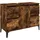 vidaXL Waschbeckenunterschrank Räuchereiche 80x33x60 cm Holzwerkstoff