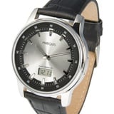 Sportliche Herren Funkuhr (deutsches Funkwerk) Tachymeter Armbanduhr 964.6076