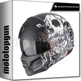 Scorpion EXO-Combat II Matt-Schwarz/Weiss/Gold M