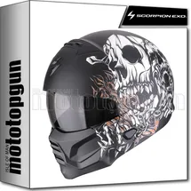 Scorpion EXO-Combat II Matt-Schwarz/Weiss/Gold M