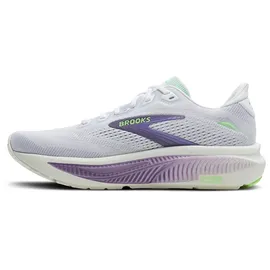 Brooks Ghost 18 Damen Slim Weiß/Purple Hebe/Green 40,5