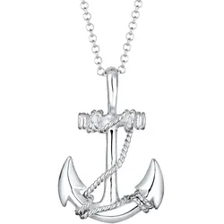 KUZZOI Anker Seil Maritim 925 Silber 55 Herren 