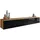 muebles slavic P & B Lowboard 180x30 cm Eiche Wotan/Schwarz Hochglanz Holzwerkstoff