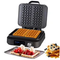 Doppelwaffeleisen für belgische Waffeln, 6 Zeit-Programme, 1.500 Watt