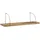 Wohnling Wandregal 80 x 25 x 22 cm Braun