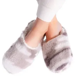 PJ Salvage Cozy Slipper Weiß Muster Large Damen