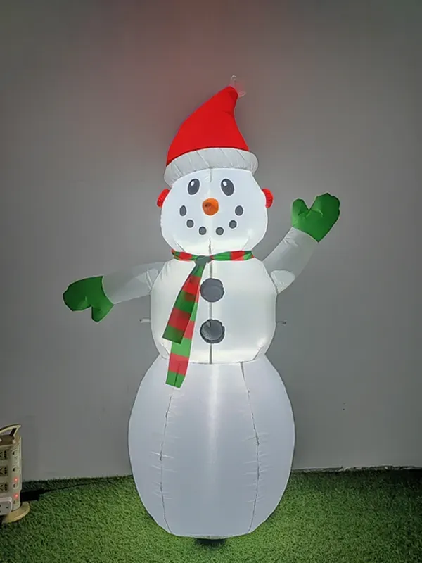 Charming 1.5 m LED snowman for Christmas – with accessories and lighting 1.00 piece per unit