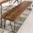 FineBuy Sitzbank Harlem Braun 180 x 40 cm