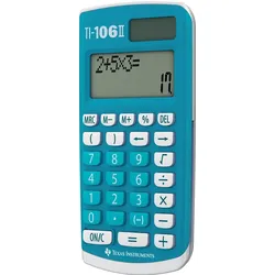 Texas Instruments TI-106 II Taschenrechner Tasche Display-Rechner Blau
