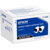 Epson Toner 0751 schwarz 2er-Pack C13S050751