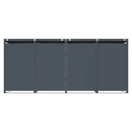 FM-SOLAR Mülltonnenbox 265 x 80 x 116 cm anthrazit