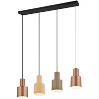 Trio Pendelleuchte Agudo 4-flammig Multicolor 150 cm x 87