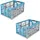 KEEEPER Profi-Klappbox ben eco 54 x 37 x 28 cm 2-tlg. blau
