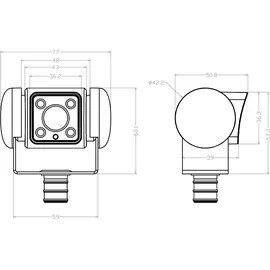 Dometic Rückfahrkamera PerfectView CAM 45 Silber