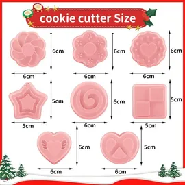 luxuskollektion Ausstechformen Weihnachten Linzer 8 Stück Plätzchen