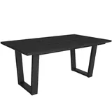 SKRAUT HOME Esszimmertisch 167 x 74 x 90 cm schwarz