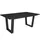 SKRAUT HOME Esszimmertisch 167 x 74 x 90 cm schwarz