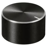 TRU Components TC-11696460 Drehknopf mit Knopfmarkierung Schwarz (Ø x