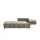 Nehl Liege Easy Velours 220 x 80 x 116 cm Mehrfarbig mit Kopfteil