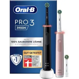 Oral-B Pro 3 3900 + 2. Handstück schwarz/rosa Gift Edition