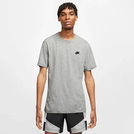 Nike Sportswear Club Herren-T-Shirt Dark Grey Heather/Black XXL