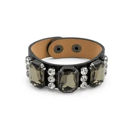 COLLEZIONE ALESSANDRO Crystal Armband schwarz onesize