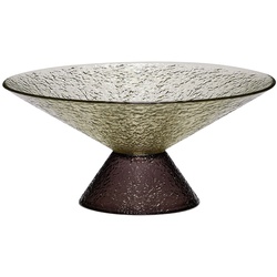 Hübsch Interior - Bonbon Schale, large, Glas, grün / braun