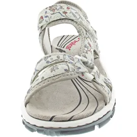 Rieker Riemchensandale Damen Hellgrau Multicolor 40