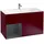 Villeroy & Boch Waschtischunterschrank 99,6 x 59,1 cm Rot