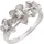 FIRETTI Fingerring »Schmuck Geschenk Silber 925 Silberring Blume/Blüte«, mit Zirkonia (synth.) Firetti silberfarben + kristallweiß