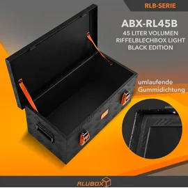 AluBox Werkzeugkiste 45 Liter Schwarz