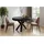 WFL GROUP Runder Esstisch 100 x 76 x 100 cm schwarz