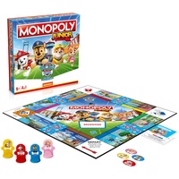 Winning Moves - Monopoly Junior La Paw Patrol - Gesellschaftsspiel ab 5 Jahren – Brettspiel – französische Version