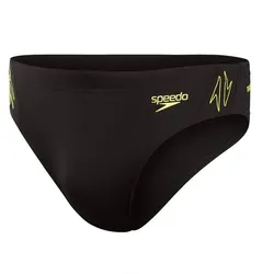 SPEEDO Badehose HYPERBOOM SPL 7CM BRF AM, Black, Lemon Drizzle, 5