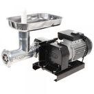 Professionelle Fleischwolf L12 INOX 0.45PS mit elektrischen Motor und Körper aus Alluminium