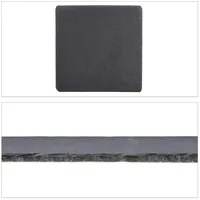 Relaxdays Schieferplatten anthrazit 25,0 x 25,0 cm
