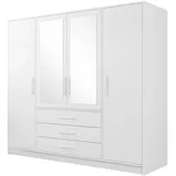 Mirjan24 Kleiderschrank Bali 196 x 200 x 58 cm Weiß
