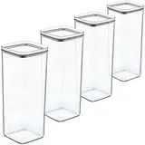 Sustania Vorratsdosen 4er Set transparent