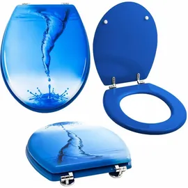 Grafner WC Sitz mit Absenkautomatik Motiv Blue Whirl