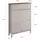 SoBuy Schuhschrank Schmal 80 x 108 x 25 cm mit Schublade braun