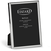 EDZARD Bilderrahmen Genua, edel versilbert und anlaufgeschützt, für 9x13 cm Foto silberfarben