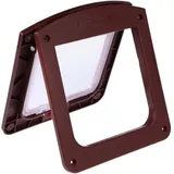 Katzenklappe, Katzenklappe mit Mikrochip, Katzentüren, Haustiertür, Hunde-/Katzenklappe mit Tunnel, Intelligente Katzenklappe, Braun