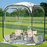 EAST OAK Transparentes Zelt für Sportveranstaltungen, Angeln und im Freien, Pop-Up-Zelt, sofortiger Sonnen- und Regenschutz, Keine Kondensation, geräumiger Innenraum, hohe Sichtbarkeit,