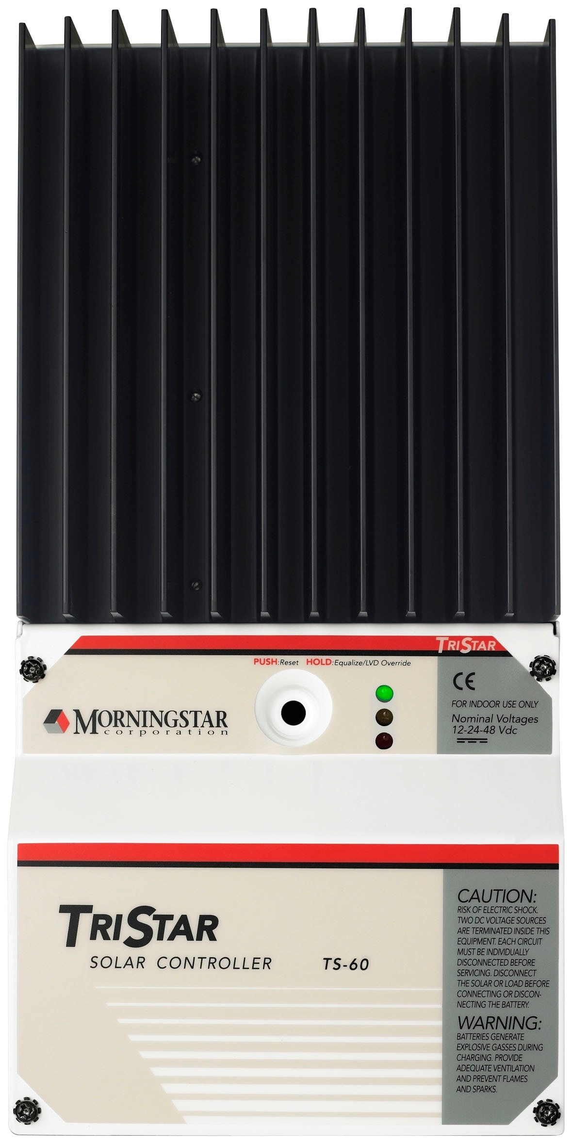 MORNINGSTAR Solarladeregler "Morningstar TS-60" Spannungsregler schwarz-weiß (weiß, schwarz) Solartechnik