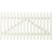Plus Vorgartentor Retro 150 x 80 cm Weiß