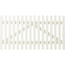 Plus Vorgartentor Retro 150 x 80 cm Weiß